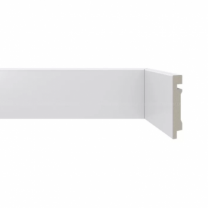 Rodapé Casa Grassi 5cm Branco Slim Liso Com 2,25 Metro Linear