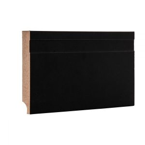 Rodapé Santoro MDF Preto de 10cm – Barra com 2,18m