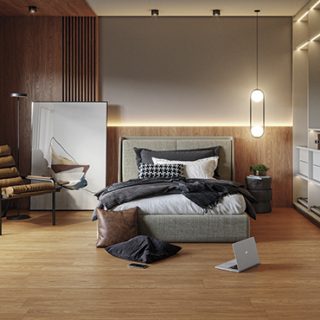 Piso Laminado Durafloor Unique Nogueira Flórida – Caixa com 2,73 m²