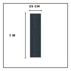 Carpete em Régua Belgotex Efecto 25 cm x 1m Cor Marino 5 m² por caixa