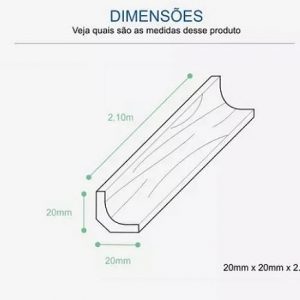 Cantoneira Durafloor Cor Amendola Vergara Barra Com 2,10ml