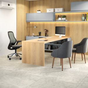 Piso Laminado Eucafloor Square Colado Cor: Concreto – Caixa 4.92m²